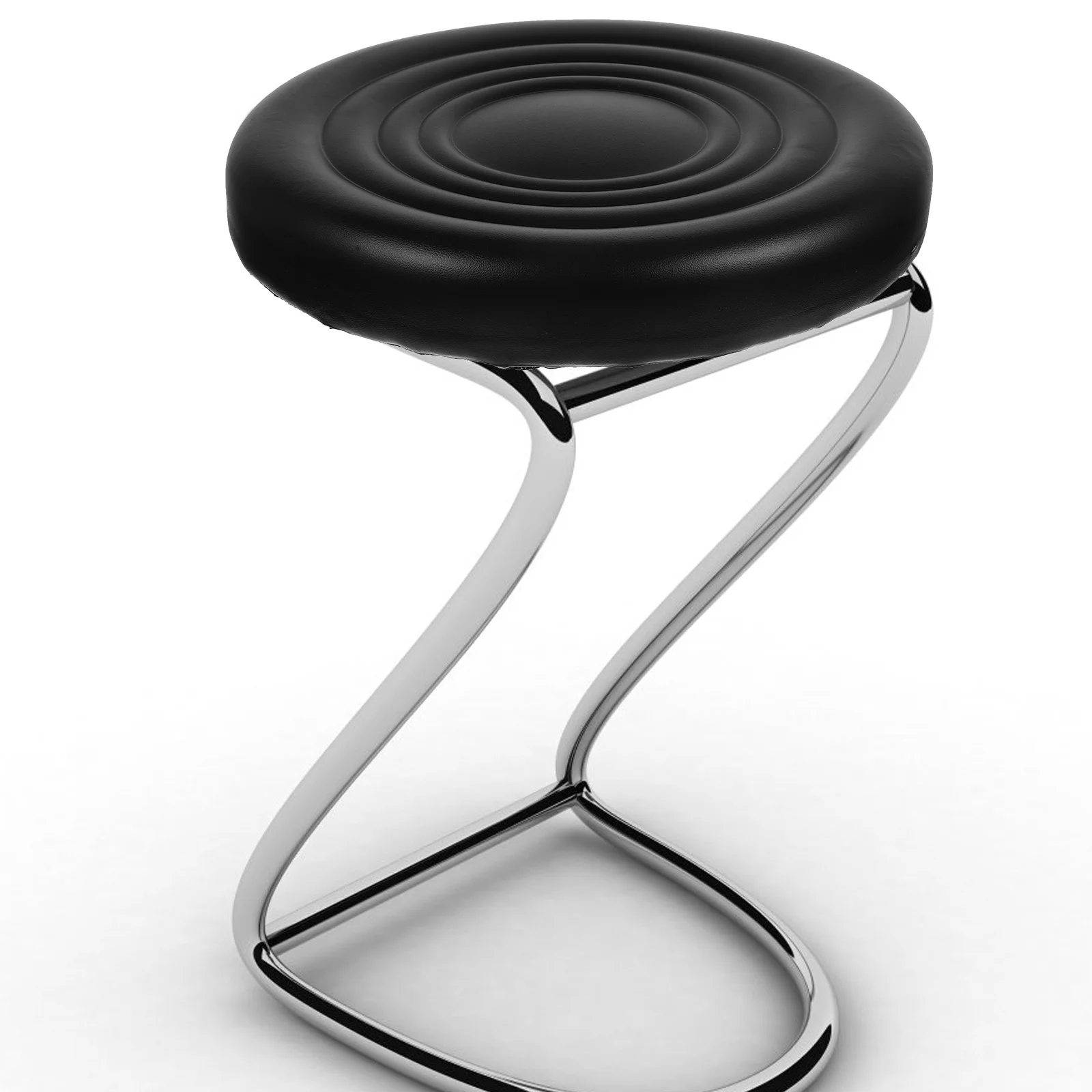 

Round Bar Stool Cushion PU High Density Sponge Padded Seat Comfortable Easy Clean Home Restaurant School Mall