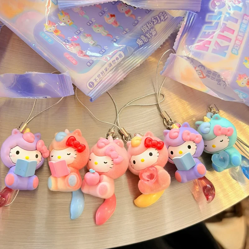 

Аниме-серия Hello Kitty Dream Adventure: миниатюрные милые куклы-фигурки в закрытых коробках, изысканные подвески для рюкзаков, подарочные наборы-сюрпризы