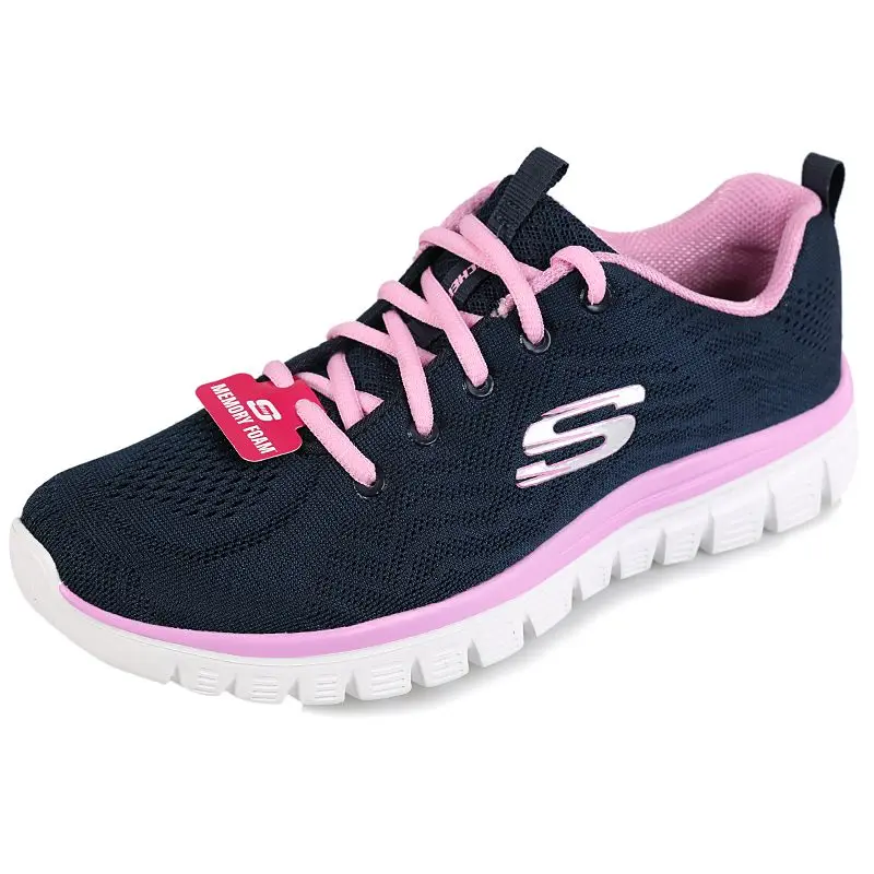 Klasyczne damskie buty sportowe Skechers/Skechers, wygodne, oddychające buty do chodzenia, buty do biegania