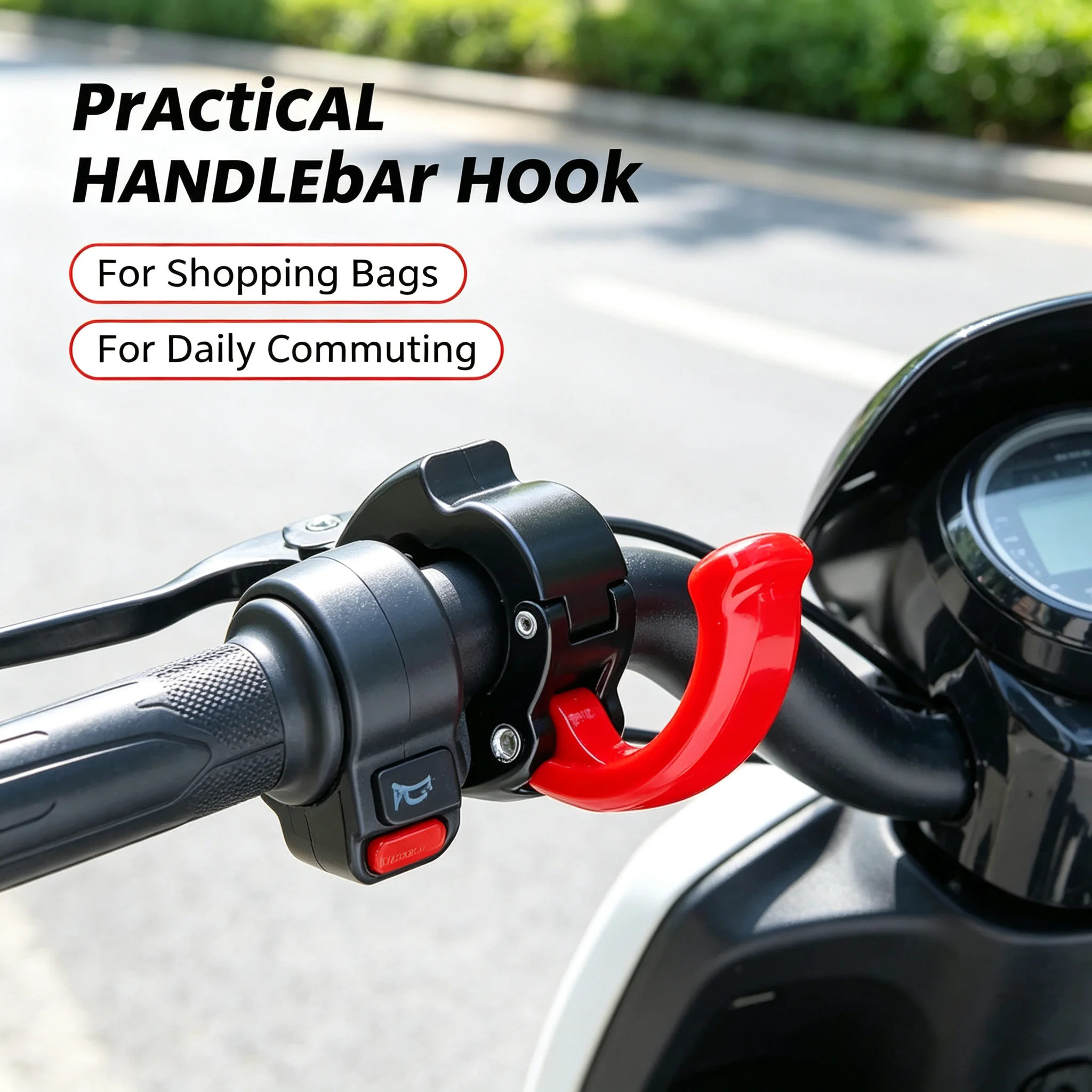 Motorcycle Helmet Hook Multi-function Replaceable Bike Handlebar Hanger  Aluminum Hanging Bag Hook for Motorcycle Bike