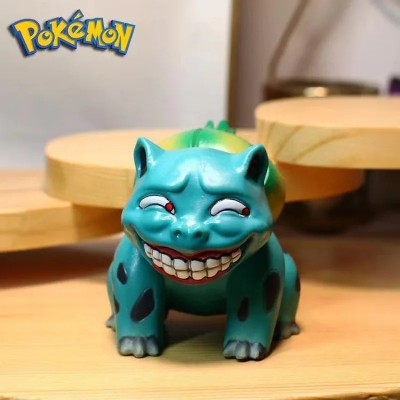 Pokemon Funny Freak Pikachu Gengar Bulbasaur Charmander Squirrel PVC Anime Action Figure Model Doll Toy Boy's Gift