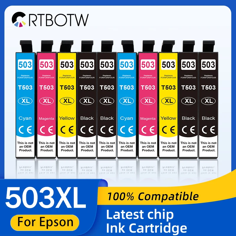 

503XL Ink Cartridge Compatible For Epson T 503 T503 XL Epson503 Use XP 5200 5205 WF 2960DWF WF-2965DWF WorkForce Printer