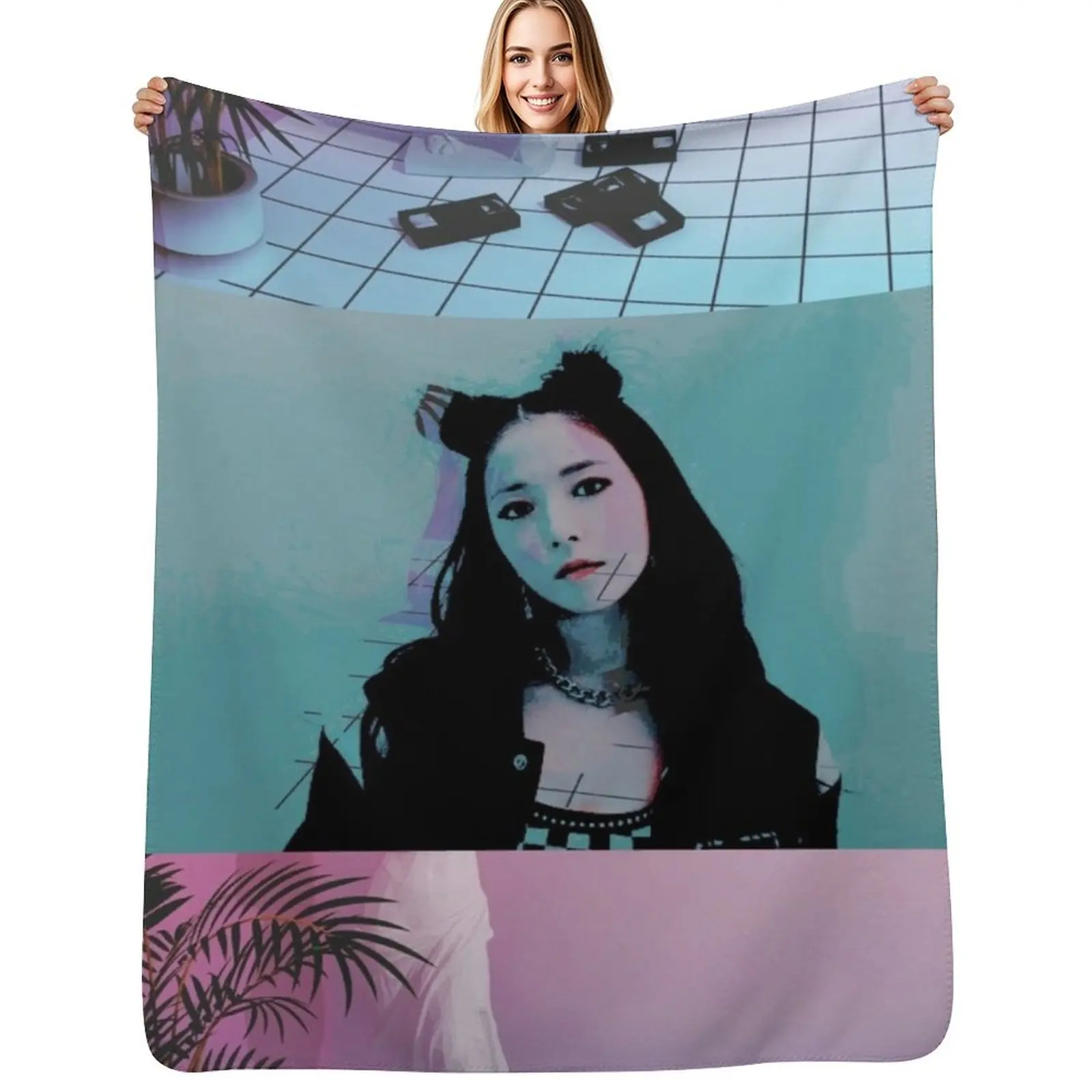 

BoA + Neon Vintage Throw Blanket Sofa Quilt Soft Beds valentine gift ideas Thermal Blankets