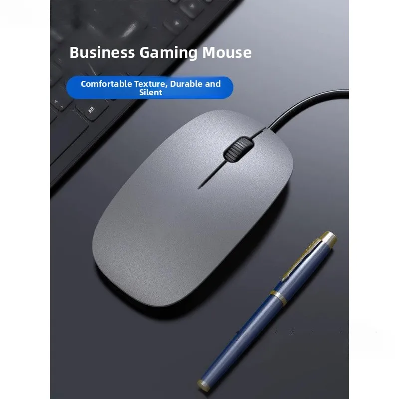 ماوس سلكي صامت لأجهزة الكمبيوتر المكتبية والألعاب المكتبية المتوافقة مع Asus Lenovo HP والعلامات التجارية الأخرى