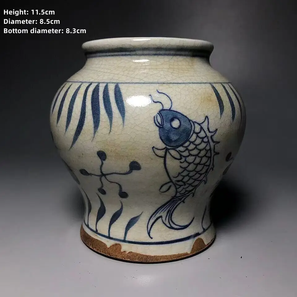 

Traditional Chinese Ceramic Blue And White Porcelain Fish Vase Of Chinese Porcelain pot