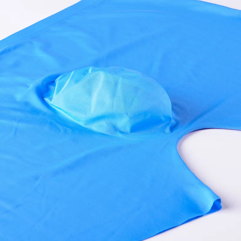 الحرير الجليد سلس ملابس داخلية رجالي رقيقة U محدب تنفس رجل سراويل بوكسر مثير شفافة Cuecas الأوسط Wais calzoncillos #4