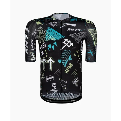 RH77-camisetas de manga corta para ciclismo y exteriores para hombre, accesorios de ciclismo, Maillot, camisetas clásicas transpirables