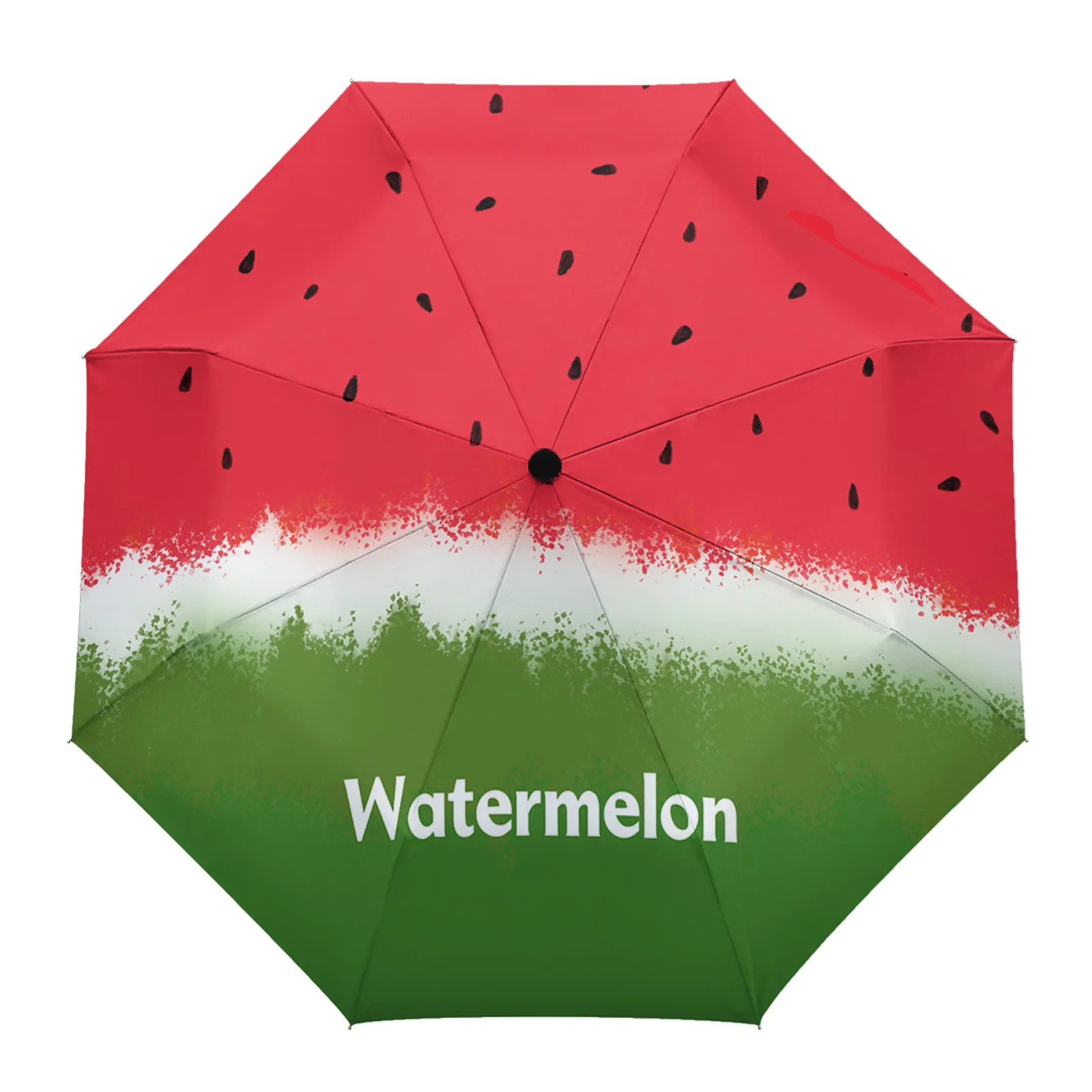 

Watermelon Pastel Drawing Rain Umbrella Folding Sun Umbrella Outdoor Sunscreen Anti-UV Parasol Female Male Umbrellas