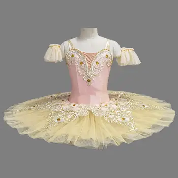 成人兒童花童專業芭蕾舞裙女士公主盤煎餅天鵝湖芭蕾舞者舞台舞蹈服裝 8 最佳銷售 女孩芭蕾舞裙 - №8