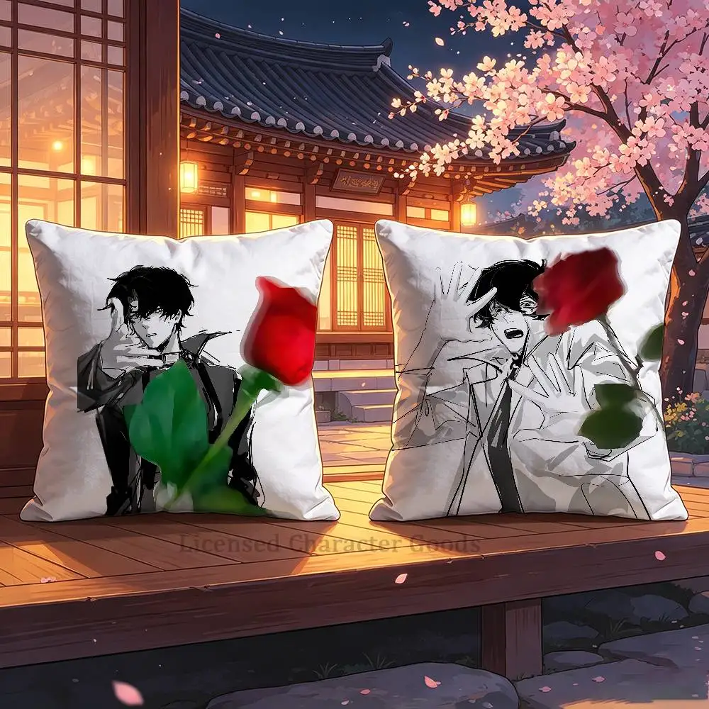 

ORV D-Dokja J-Joonghyuk Joongdok Pillow Cover Polyester Square Cushion Case 45 cm Decorative for Home Couch Bed Car Decor