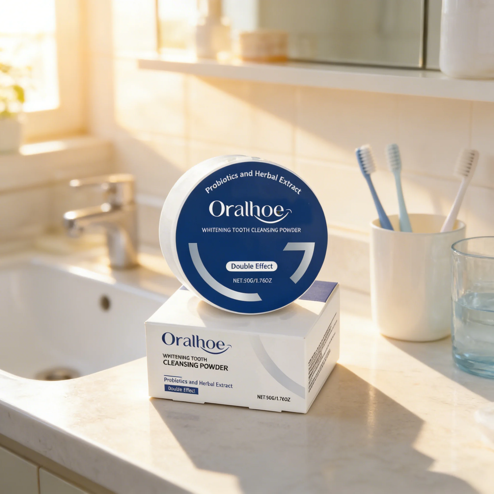 

Tooth Whitening Powder Deep Cleaning Yellow Teeth Restoration Gum Enamel Repair Natural Fresh Breath Probiotic Oral Hygiene Care