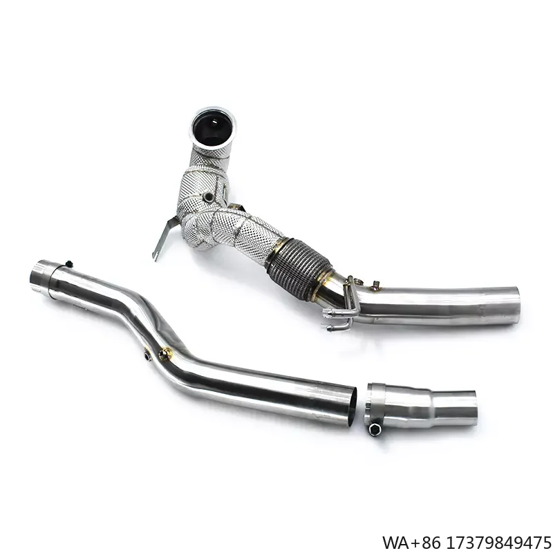 

YK Catted Downpipe with Catalyst Exhaust Pipe for VW GOLF VIII/8/8R/R 2019-2022 Stainless Steel Exhaust Downpipe Car Exhaust