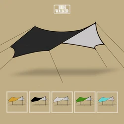5.1x5.1m Large Tarp Tent Octagon Sunshade Awning 5 x 5 Outdoor Camping Canopy Extra Large for 12 Persons Monster Tent Shelter