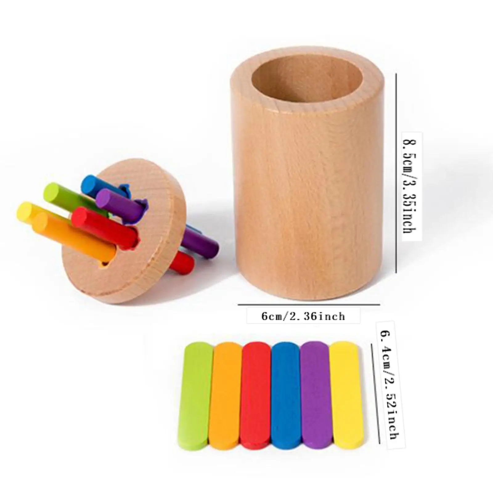 Kids Sorting Cup Preschool Learning Activity Cognitive Color Sorting Toy