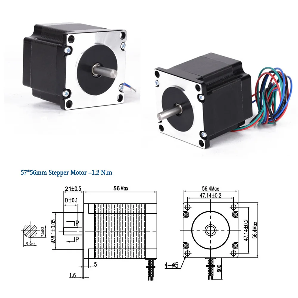 Nema23 relação de engrenagem da caixa de engrenagens planetária 3:1 4 5 ~ 60:1 px57 redutor planetário para motor de passo nema 23 4a 1.8 graus 1.2nm ferramentas cnc