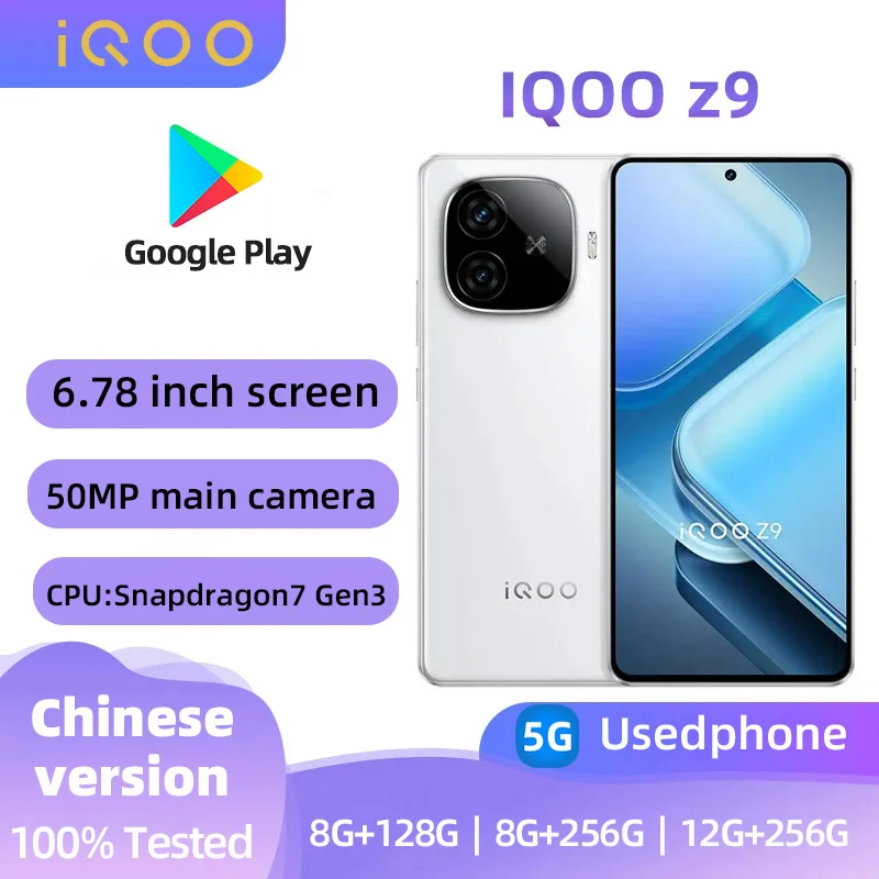 iQOO Z9 5G Mobile Phone Snapdragon 7 Gen 3 Dual SIM 6.78