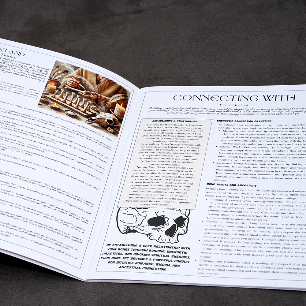 دليل صب العظام دليل العرافة والسحر للمبتدئين والممارسين التعليمات المصورة لقراءة العظام