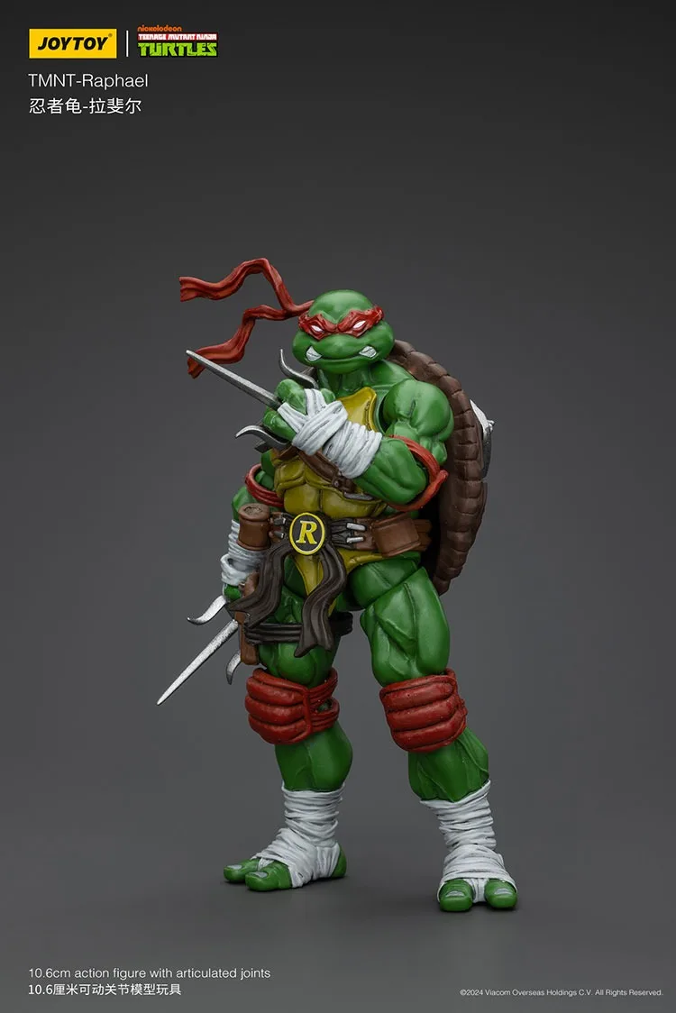 

JOY TOY TMNT Raphael Action Figures Original Doll Decoration Gift Collection Garage Model Kits