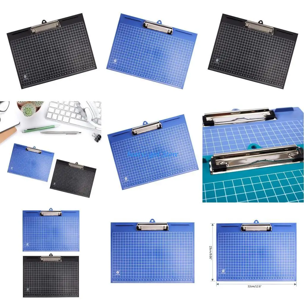 

C7AB 12.6x9Inch Horizontal Clipboard with Low Metal Clip, Art Drawing Clipboard