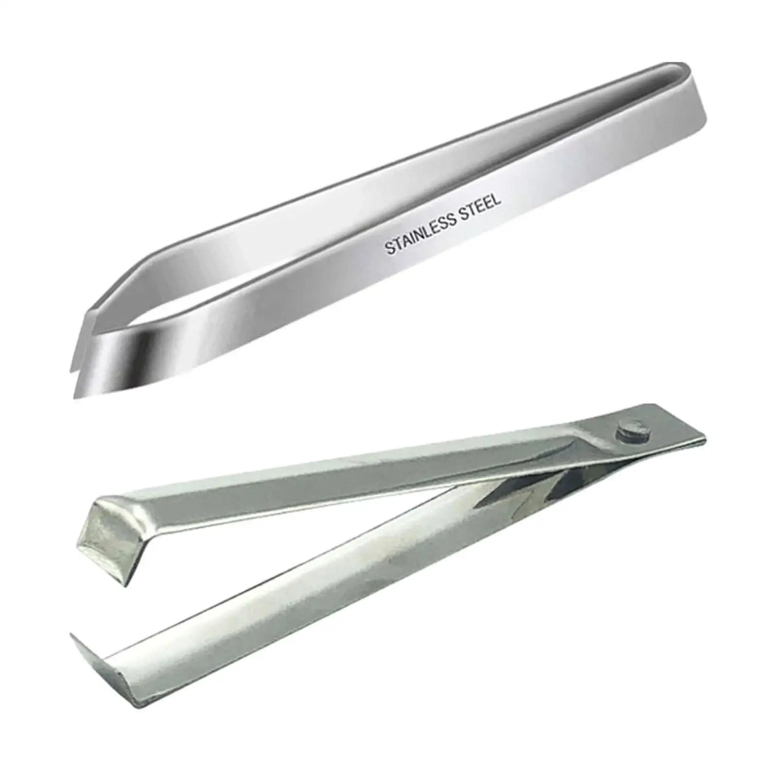 2 قطعة ملاقط عظم السمك للطبخ ملقط دقيق ملاقط الطهي المشبك