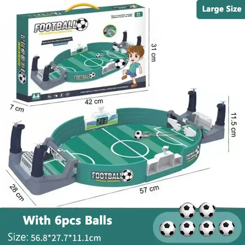 Large Desktop Football Table Children Puzzle Double Competitive Battle Football Board Game Parent-child Interactive Soccer Games
