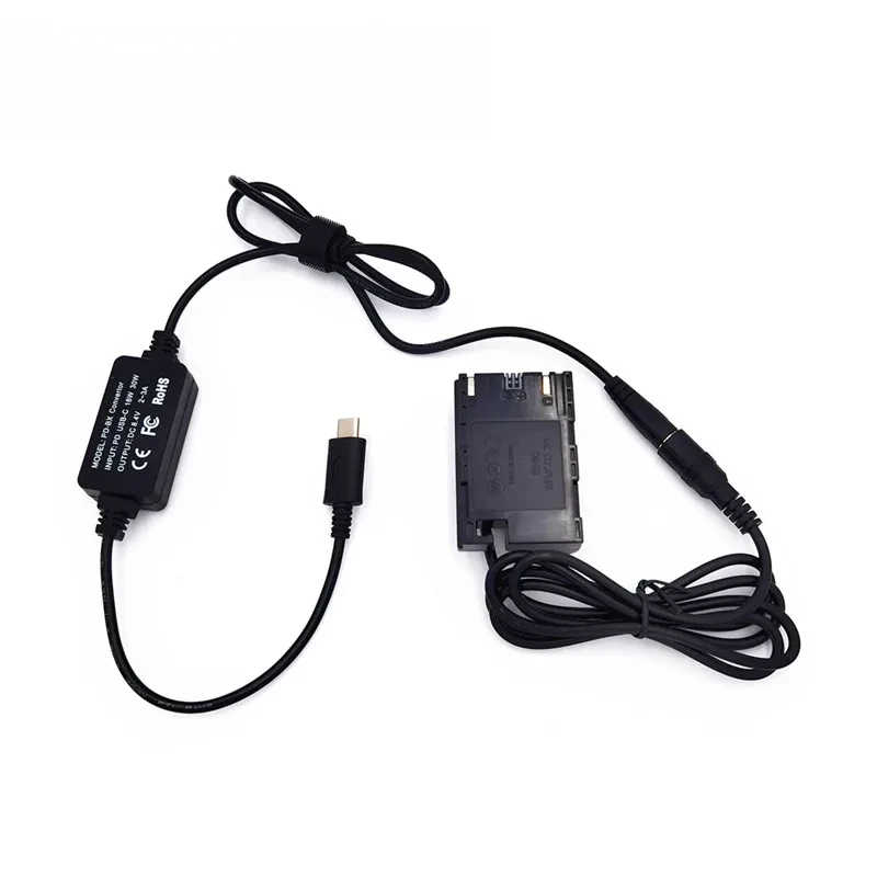 Decoded LP-E6  DR-E6 DC Coupler +USB C PD for Canon EOS 5D2 5D3 5D4 5DS R 5DSR 6D 6D2 7D 7D2 60D 60Da 70D 80D 90D DSLR Cameras