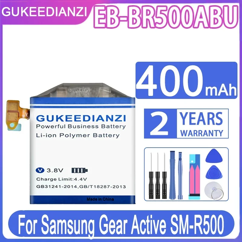 GUKEEDIANZI EB-BR500ABU 400 мАч аккумулятор для Samsung Galaxy Watch Active SM-R500 сменные батареи + Бесплатные инструменты