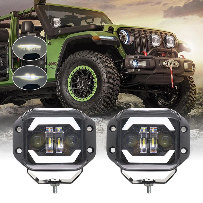 

Новая модель прожектора с двойными линзами, автомобильным светодиодным рабочим фонарем, встроенными передними и задними внешними фарами.