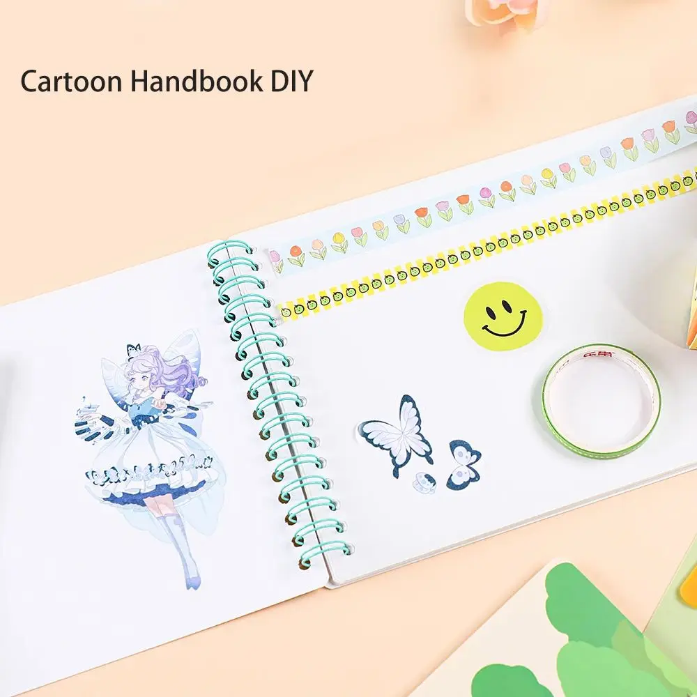 Cute A5 Spiral Coil Notebook Notepad Paper Stationery Lightweight Paper Thick Writing Smooth For School Students Home Record