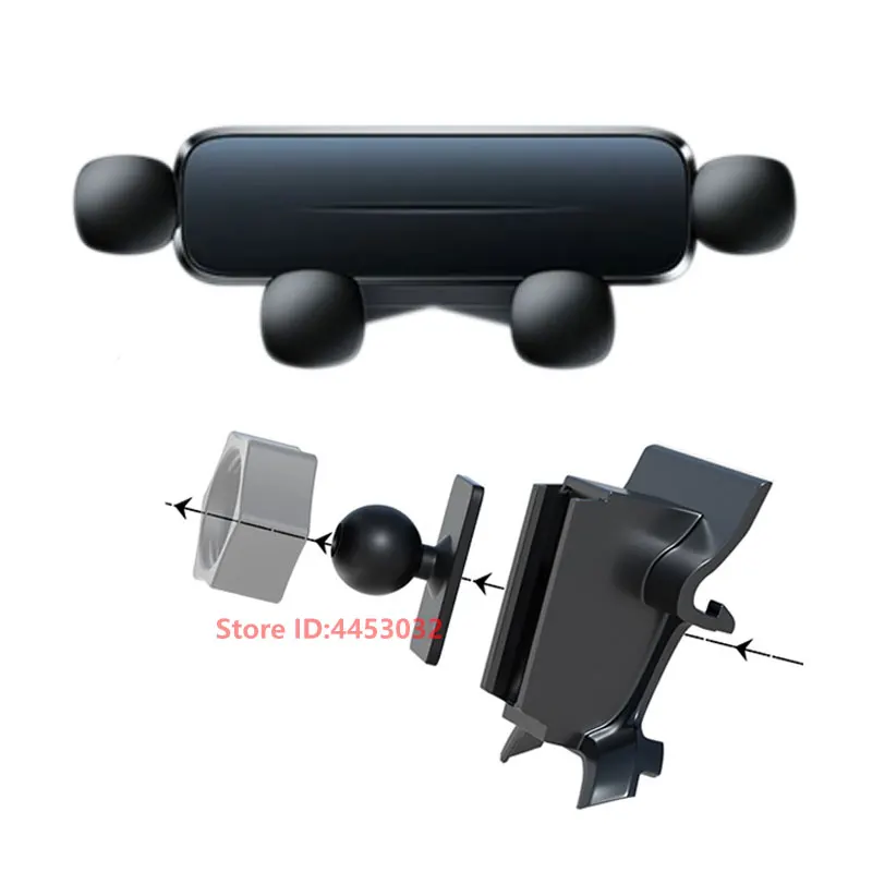 Car Phone Holder For Peugeot 5008 2017-2023 Gravity Stand Mount Support Horizontal GPS Mobile Bracket Accessories With Base