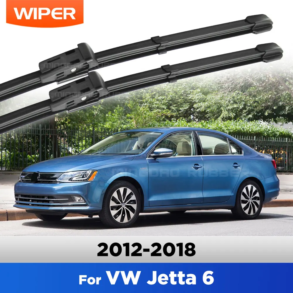 

For VW Jetta 6 MK6 A6 2012 - 2018 Wiper LHD Front Wiper Blades Windshield Windscreen Window Brush 24"19"