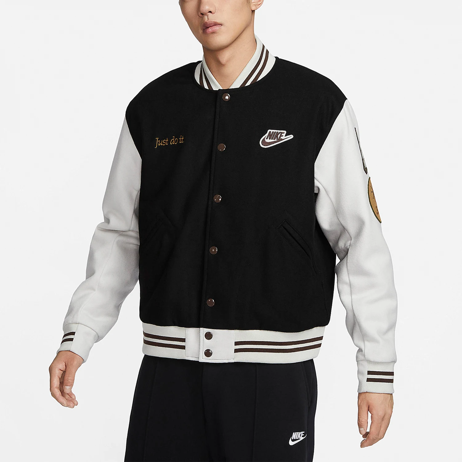 

Nike genuine Winter New Men's Sports Casual Warm Stand Collar Jacket FV4026-010