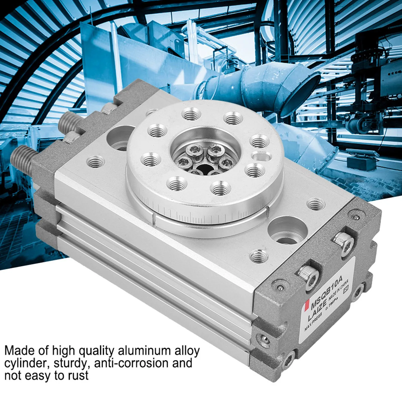 180 Degree SMC Type 15mm Rotary Pneumatic Cylinder MSQB-10A 0~60°C