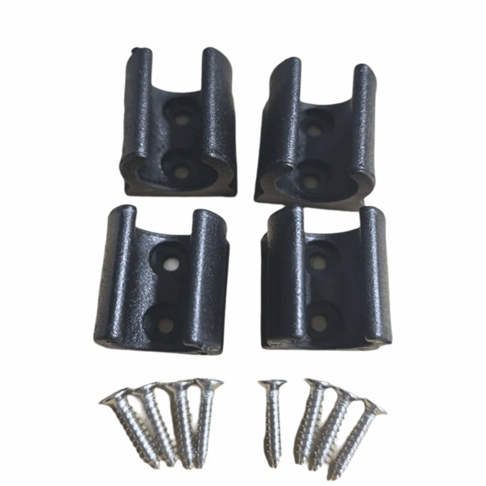 

4Pcs Universal RV Awning Crank Handle Bracket Lightweight Black RV Awning Rod Storage Holder with Screws Easy Install