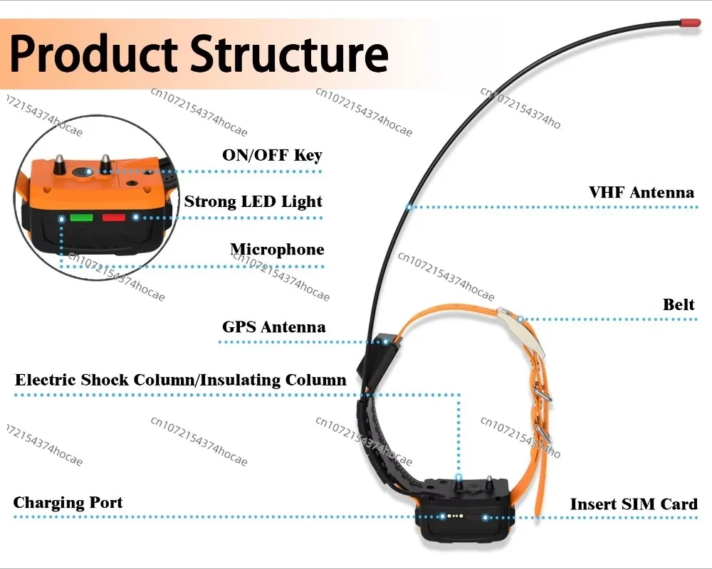 Multi-Device Pairing GPS Tracker Collar For Dogs 4G Network 7-Day History Playback Dwell Analytics