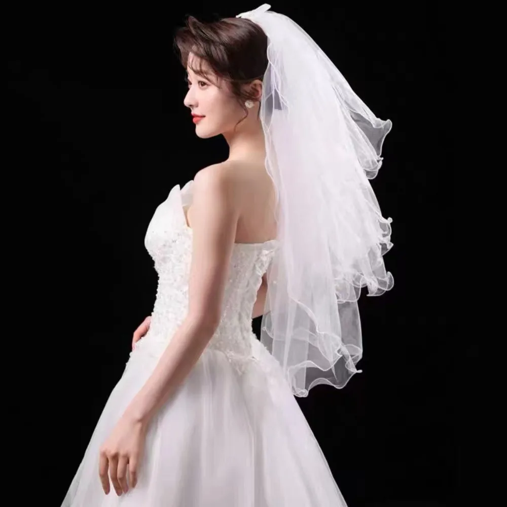 اكسسوارات الزواج اكسسوارات أربع طبقات الحجاب العروس لتكون الزفاف النساء الزواج الزفاف الحجاب الزفاف