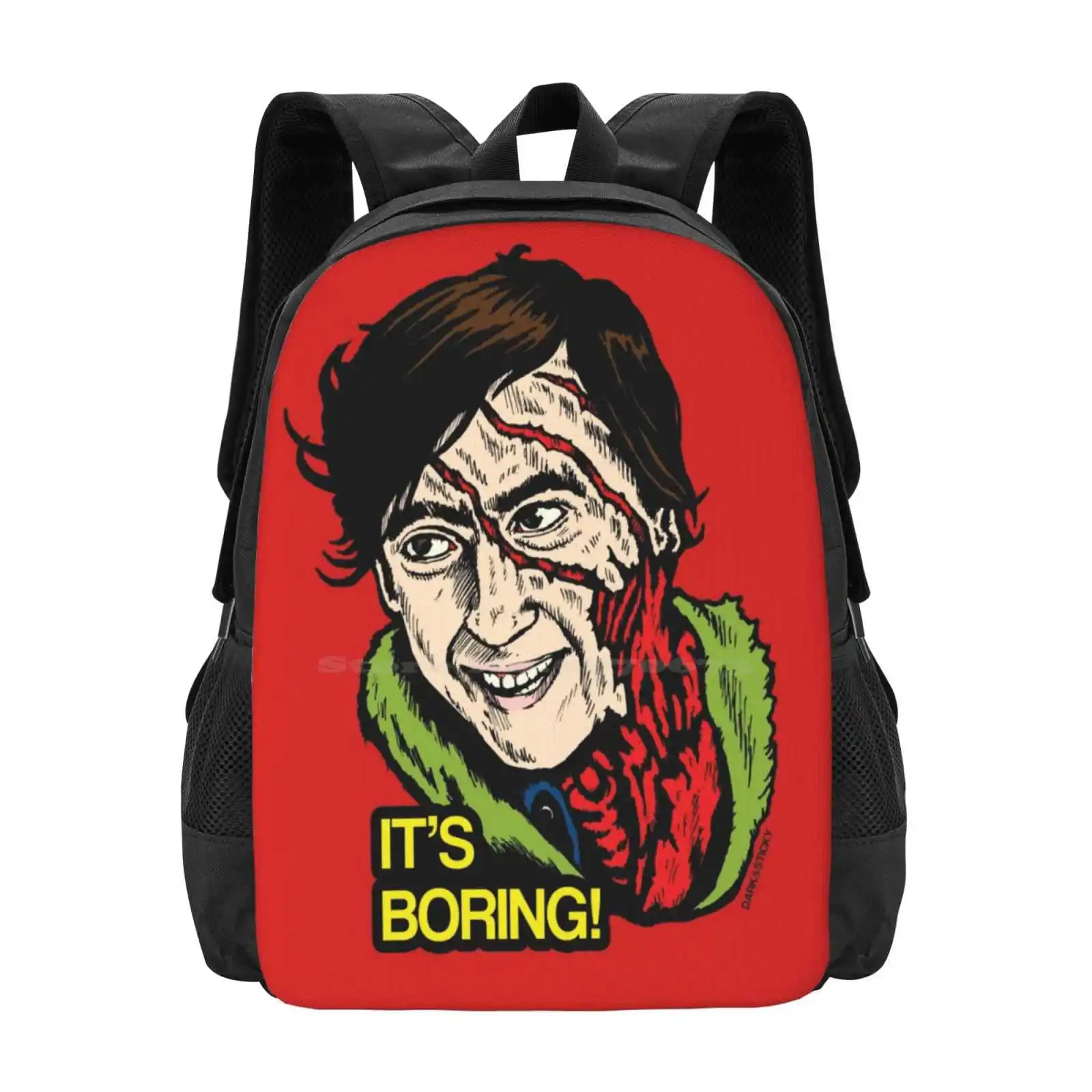 American Werewolf Jack - It'S Boring! Pattern Design Bagpack School Bags An American Werewolf In London Cult Film Horror Film Re