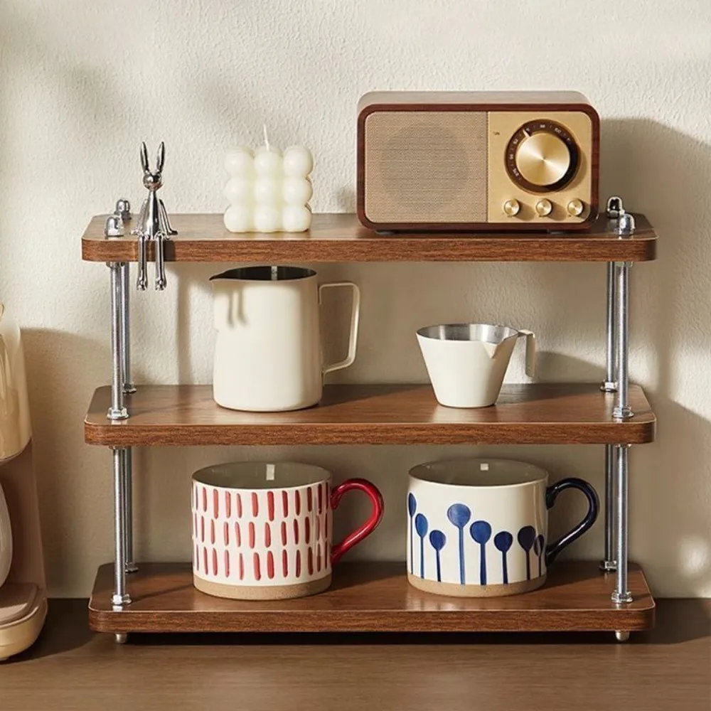 

Vintage Shelf Coffee Rack Lifting Coffee Table Bedside Home Kitchen Shelf Bedside Table Living Room Bookshelf Home Storage