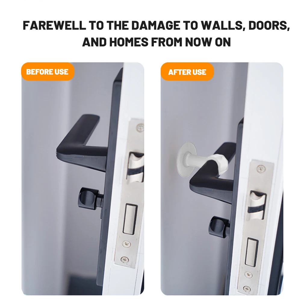 Door Stopper Anti-collision Transparent Rubber Sucker Mute Anti-Shock Protection Porte Pad Improvement Door Handle Wall Protect