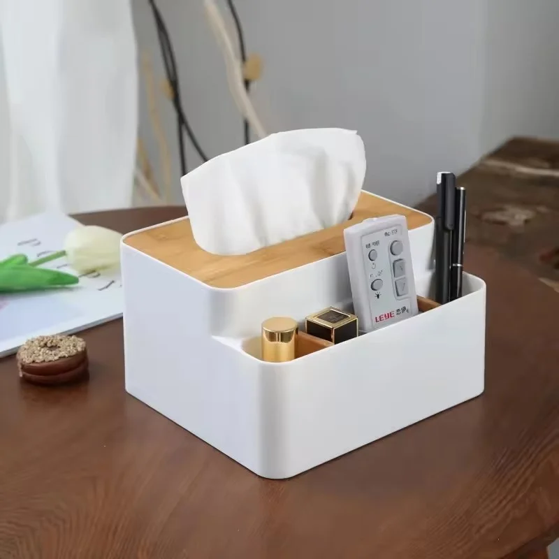 

2025 HOT Multi-function Storage Box TV Air Conditioner Remote Control Organizer Practical Tissue Box Home Cosmetic Storage Box