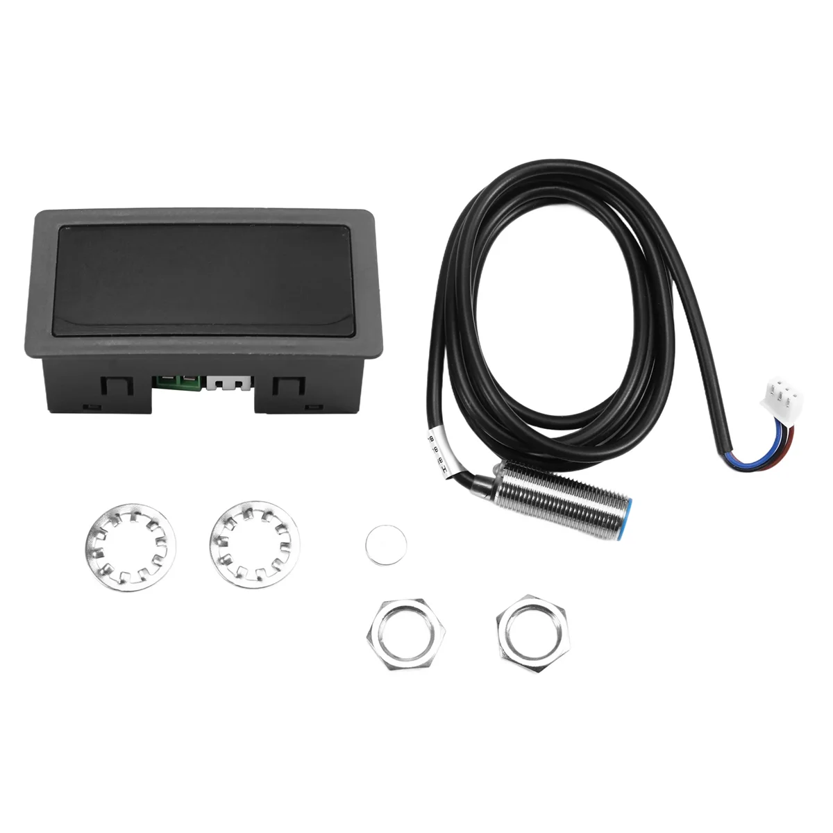 N18R 4 Display LED Digital Tacômetro RPM Medidor de Velocidade Tacômetro de Alta Precisão com Sensor de Interruptor de Proximidade Hall NPN