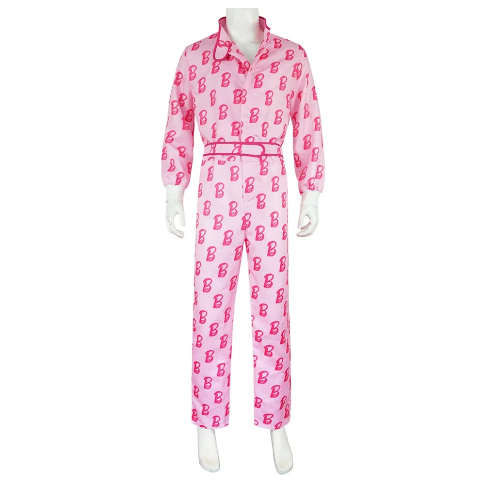 بذلة أنيمي كين زي تنكري للرجال البالغين ، بذلة ، زي زينتاي ، حرف وردي ، فيلم ، هالوين ، كرنفال ، حفلة