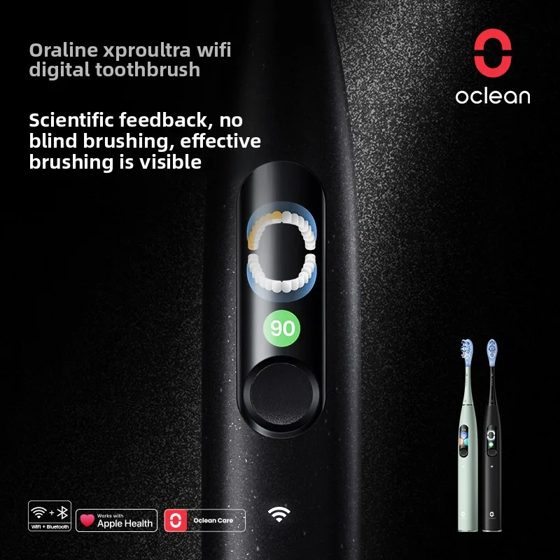 OCLEAN X Pro Ultra S Boss Elite Electric Toothbrush WiFi Visual Screen Voice Smart X Pro Ultra S Gift Box Travel Toothbrush Ipx7