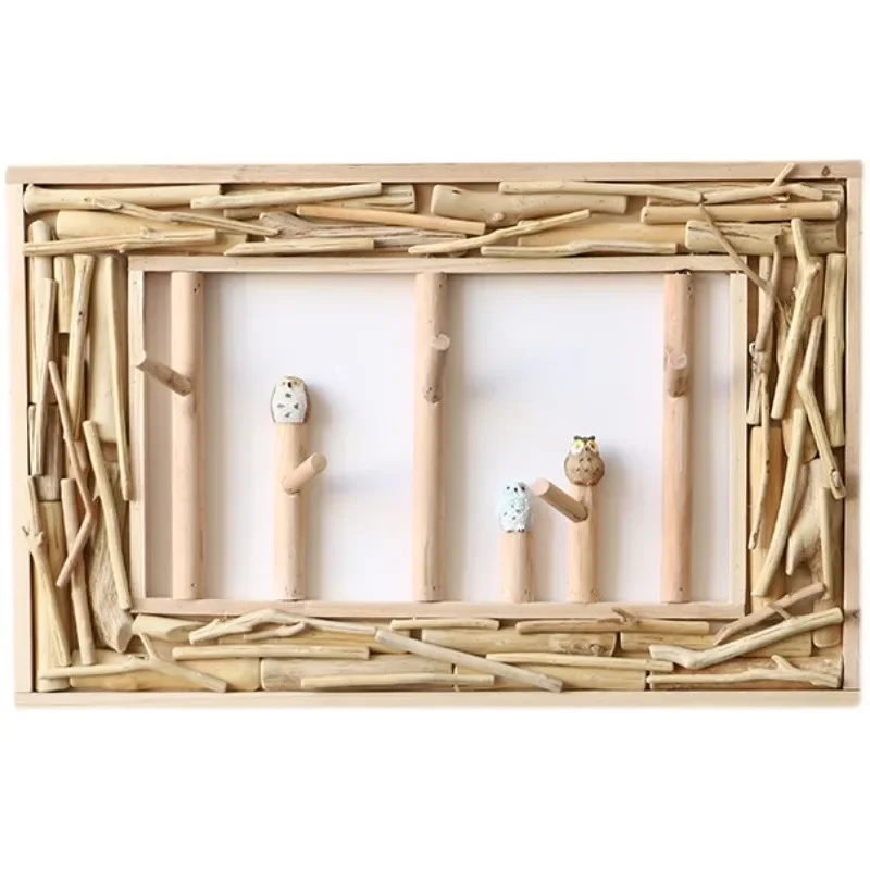 

Nordic log meter, shading box, weak switch hook rack, distribution box, restaurant background hanging object decorative