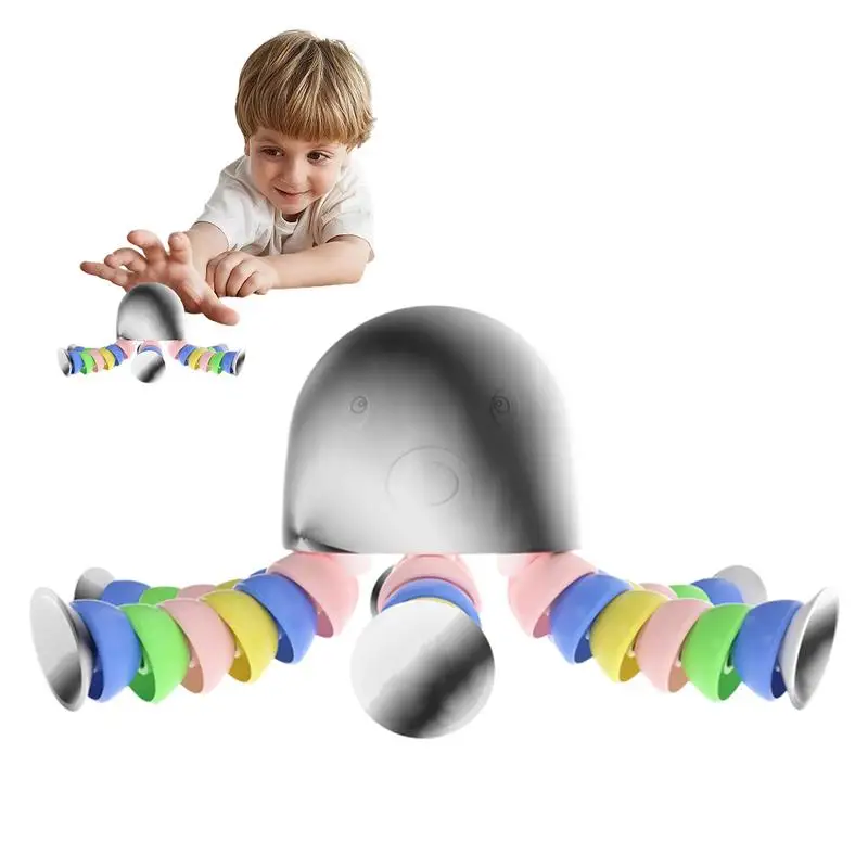 

Светящаяся игрушка-антистресс, игрушка-осьминог, мягкая игрушка, эластичный осьминог, веселая большая игрушка-Осьминог для снятия стресса, мини-игрушка, подарок для детей