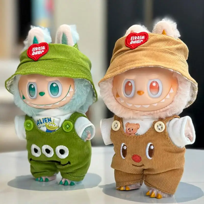 

For Labubu v1/v2/v3 Doll Clothes Outfit AccessoriesDoll's Clothing Jumpsuit Pants Hat Kid Toy Girl Gift