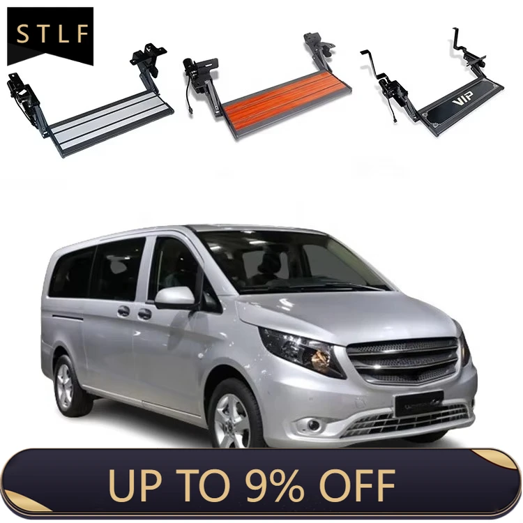 

Retractable Running Boards Aluminum Alloy Folding Side Step Pedal for Mercedes Benz Vito MPV with Carry Bag