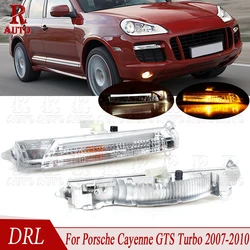 R-AUTO 7L5941181E 7L5941182E Daytime Running Driving Light Front Bumper LED Fog Lamp For Porsche Cayenne GTS Turbo 2007-2010
