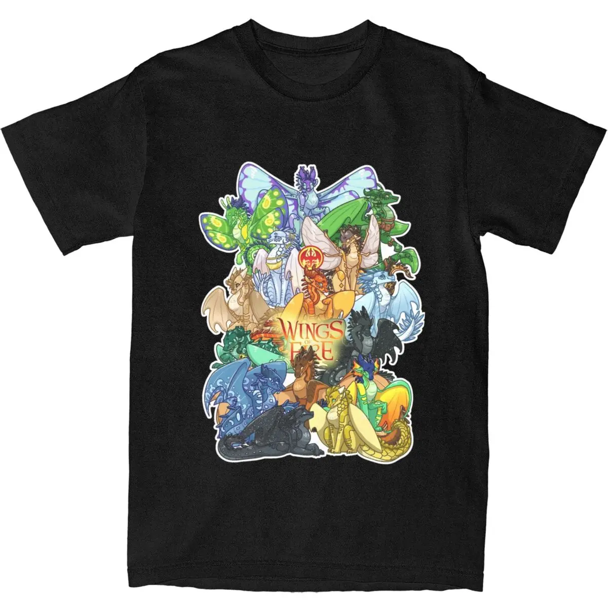 Men Women Wings Of Fire Shirt Merch All Seasons Dragon Fantasy Novels 100% Cotton T-shirts Amazing Tee