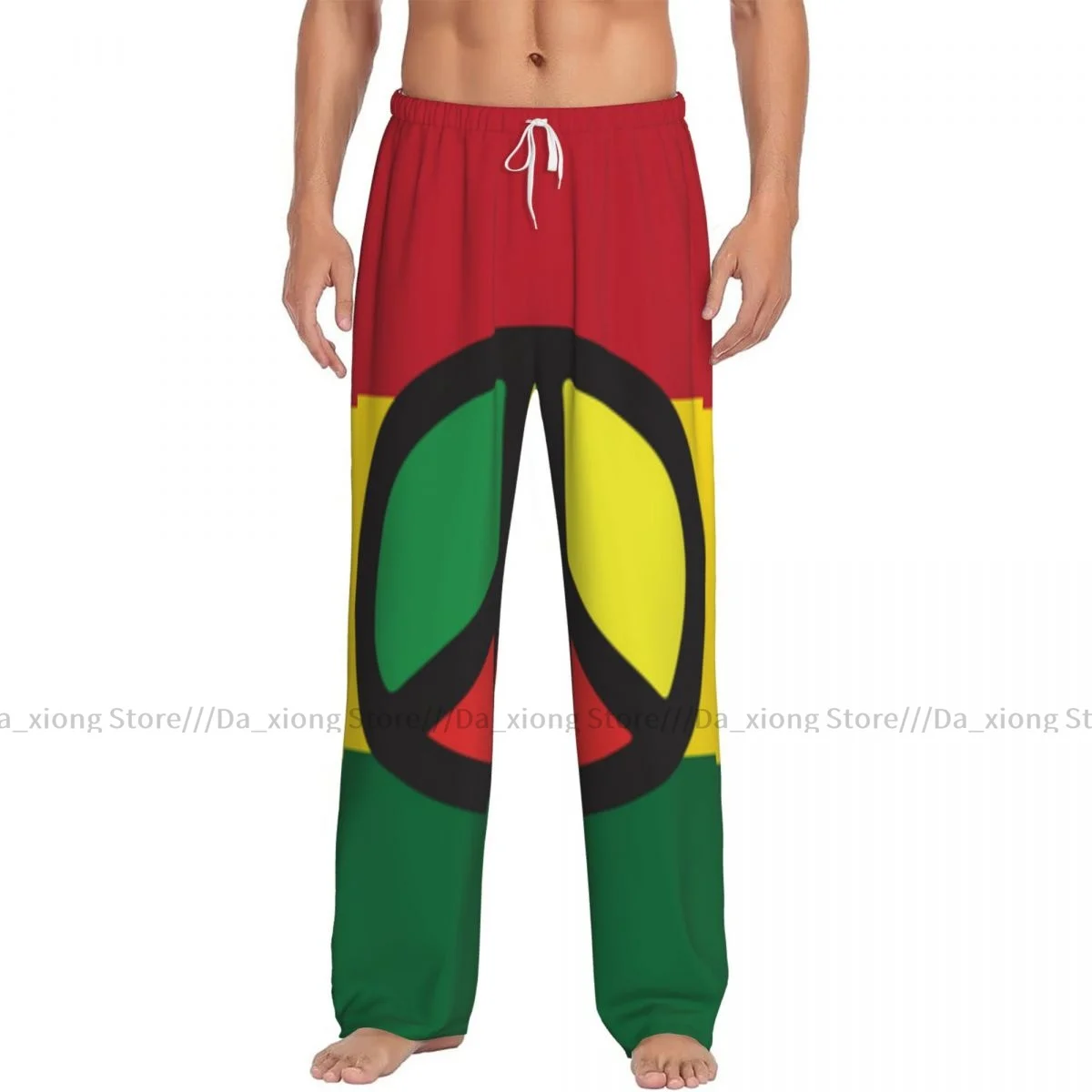 Men Sleep Bottoms Male Lounge Trousers Men's Jamaican Reggae Culture Peace Caribbean Country Flag Pajama Pants